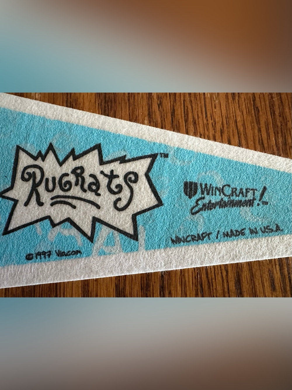 Vintage 1998 Rugrats Tommy & Spike Pennant - New Old Stock (Mint Condition) - Picture 3 of 3